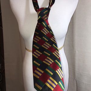 Vintage Platinum Colorful Tie